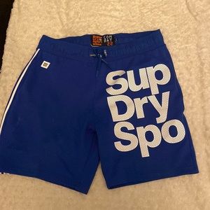 Super Dry Sport royal blue cotton shorts size XL